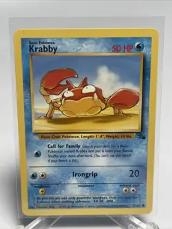 Pokemon Krabby 51/62 - Fossil set common - Same day shipping - NM/M - Image 2
