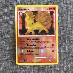 TCG Pokemon Vulpix (Shiny) SH6-12 Platinum Reverse Holo LP-NM - Image 1