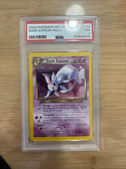 2002 POKEMON NEO DESTINY #4 DARK ESPEON-HOLO PSA 7 - Image 1