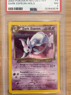 2002 POKEMON NEO DESTINY #4 DARK ESPEON-HOLO PSA 7 - Image 2