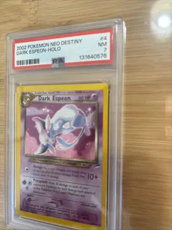 2002 POKEMON NEO DESTINY #4 DARK ESPEON-HOLO PSA 7 - Image 5