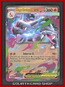 Mega Charizard ex 013/094 - Me02: Phantasmal Flames Pokemon TCG - Image 1