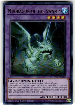 Yugioh! Mudragon of the Swamp - RA01-EN028 - Ultra Rare - 1st Edition Near Mint, - Image 1