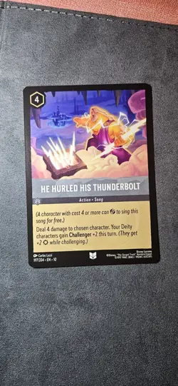 He Hurled His Thunderbolts Playset Disney Lorcana Whispers In The Well 197/204 - Image 2