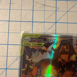 Pocket Monster Reshiram&charizard Gx Fun Fan Art Pokemon Card - Image 2