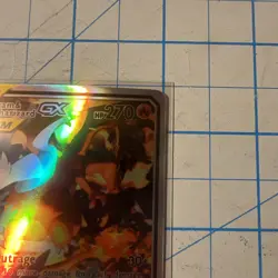 Pocket Monster Reshiram&charizard Gx Fun Fan Art Pokemon Card - Image 3