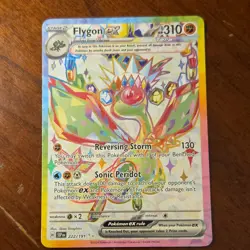Pokemon Flygon ex 222/191 Sv08: Surging Sparks Holo Ultra Rare Tera EX TCG Card - Image 1