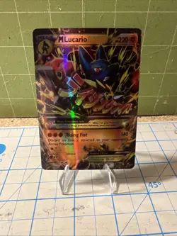 Custom M Lucario Ex Fun Fan Art (Custom Card) Pokemon Card - Image 1