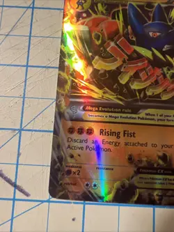 Custom M Lucario Ex Fun Fan Art (Custom Card) Pokemon Card - Image 5