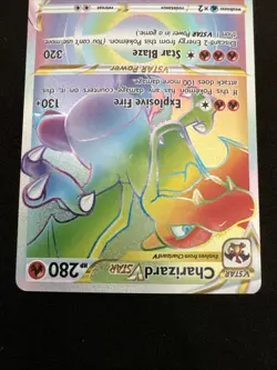 Pokemon TCG Charizard VSTAR Rainbow Secret Rare Card Brilliant Stars 174/172 - Image 5