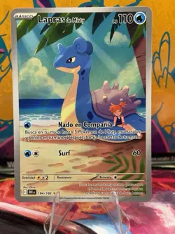 Misty's Lapras Holo Illustration Rare Card 194/182 SV10 Destined Rivals Spanish - Image 1