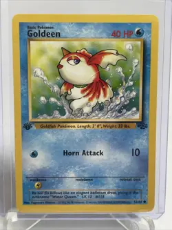 Goldeen 53/64 1st Edition NM Jungle Set Non-Holo Pokemon Card - Image 2
