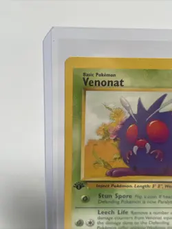 1st Edition Venonat 63/64 Common 1999 GAMEFREAK Jungle Pokemon Card LP/NM - Image 3