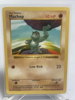 Pokemon Card Machop 52/102 Base Set SHADOWLESS NM-Mint - Image 2