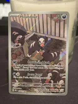 Pokemon Card Houndour 204/197 Obsidian Flames Illustration Rare NM - Image 1