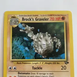 Gym Challenge 34/132 Brock's Graveler Pokemon UNLIMITED Card NM-LP Vintage - Image 4