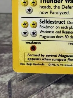 Magneton Base Set 9/102 Pokemon Card WOTC - MP - Image 5