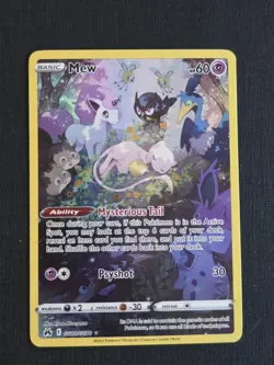 Pokemon Mew TCG Crown Zenith Holo Card Galarian Gallery GG10/GG70 - Image 2