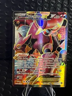 Pokemon Volcanion EX 107/114 XY - Steam Siege Full Art Ultra Rare Holo Card - Image 1