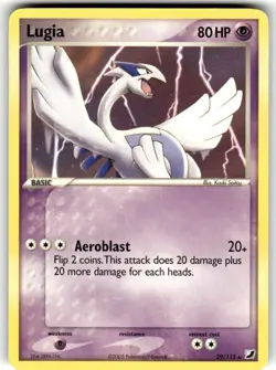 Pokemon Lugia EX Card Unseen Forces 29/115 Non-Holo Rare NM - Image 1