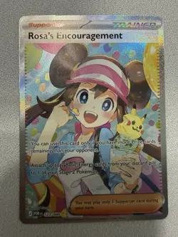 Rosa's Encouragement 123/088 SIR Perfect Order Pokemon Card Full Art Trainer - Image 1