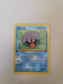 Shellder Kokiyas 1st Edition French Pokemon Card 54/62 Fossil Set - Image 2