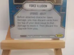 Star Wars Destiny Spirit of Rebellion Force Illusion Card #135 - Image 4