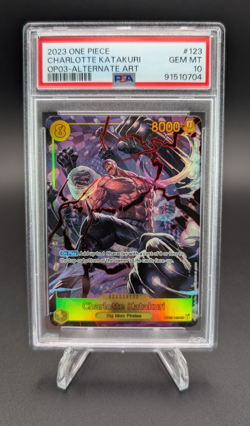 Charlotte Katakuri 2023 One Piece OP03 Alternate Art #123 PSA 10 Gem Mint - Image 1