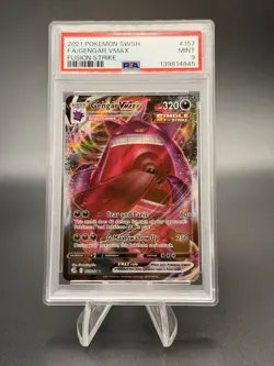 GENGAR VMAX 157/264 PSA 9 FUSION STRIKE FULL ART POKEMON CARD HOLO ENGLISH - Image 1
