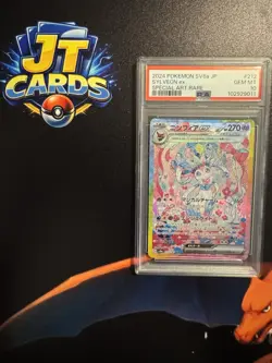 Pokemon TCG Sylveon EX SV8a 212/187 PSA 10 SAR Terastal Festival Japanese Card - Image 1