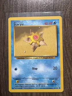 Pokemon TCG Staryu 1999 Base Set Unlimited Common Card 65/102 - Image 1