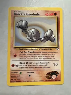 [2000] Pokemon Card TCG | Brock's Rhyhorn #70/132 Gym Heroes |. - Image 1