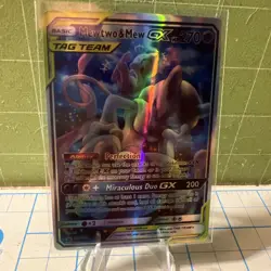 Pocket Monsters Mewtwo&mew Fun Fan Art Pokemon Card - Image 1