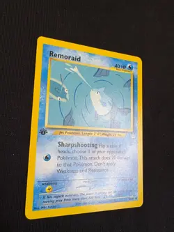 Remoraid - 50/64 - 1st Edition Neo Revelation Set - Pokemon Card - LP - Image 2