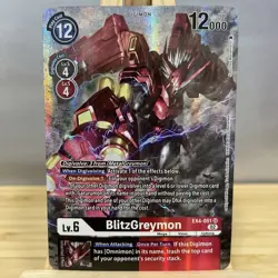 Digimon Card Game BlitzGreymon EX4-051 SR Foil - Image 1