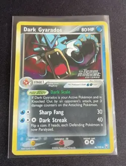 Pokemon Card-Dark Gyarados-Ex Rocket Returns-Holo-36/109-ENG-STAMPED-LP - Image 1