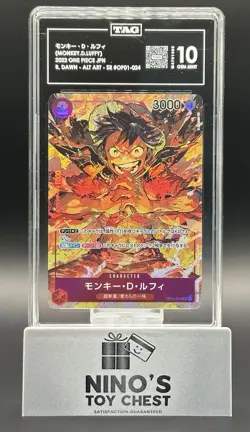 One Piece Card Japanese【Monkey D. Luffy】TAG 10 OP01-024 Romance Dawn Alt Art - Image 1