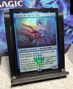 MTG Foundations Kiora, the Rising Tide 45, NM, Foil, Pack Fresh, Ships Quickly - Image 1