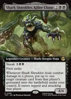 Shark Shredder, Killer Clone - Extended Art TMT NM MTG - Image 1