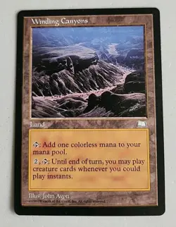 Winding Canyons Weatherlight Regular MP Moderately Played MTG - Image 1
