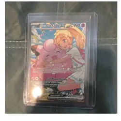 Pokemon Lillie's Clefairy EX Full Art Holo 280/217 Sv09 Special Illustration Ra… - Image 1