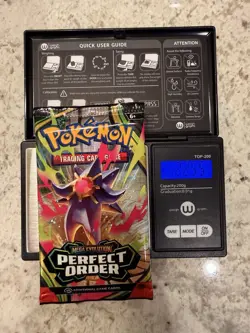VERY HEAVY!! (22.55g) Pokemon Perfect Order – Factory Sealed Booster Pack! - Image 1