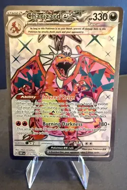 Charizard ex, #215/197, Full Art - Ultra Rare Pokemon Card – NM/M - Image 1