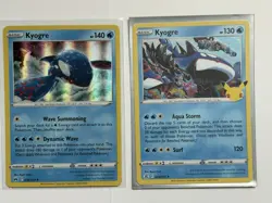 Kyogre Pokemon Card Lot - X2 Unique Holographic Kyogre Cards - A41 - Image 1