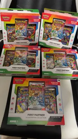 Pokemon TCG First Partner Illustration Collection Series 1 New Sealed - Lot of 5 - Image 1