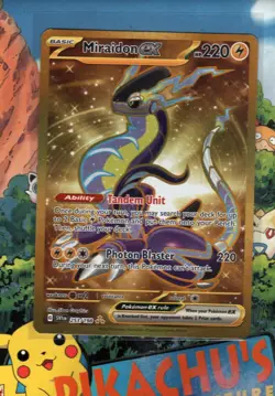Pokemon TCG Miraidon ex 253/198 Hyper Rare Scarlet & Violet Base Set Holo NM/M - Image 1