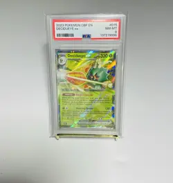Pokemon Decidueye ex 015/197 Obsidian Flames Double Rare Holo EX PSA 8 2023 - Image 1