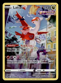 Latias GG20/GG70 Trainer Gallery Rare Crown Zenith Galarian Gallery Pokemon - Image 1