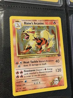 The Pokemon Company 2000 Gym Challenge Blaine's Arcanine 1/132 Holo Rare 90 HP - Image 1