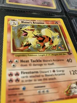 The Pokemon Company 2000 Gym Challenge Blaine's Arcanine 1/132 Holo Rare 90 HP - Image 2